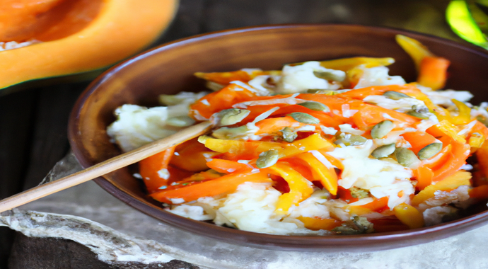 Imagem da Salada de Abóbora com Arroz Cateto Integral